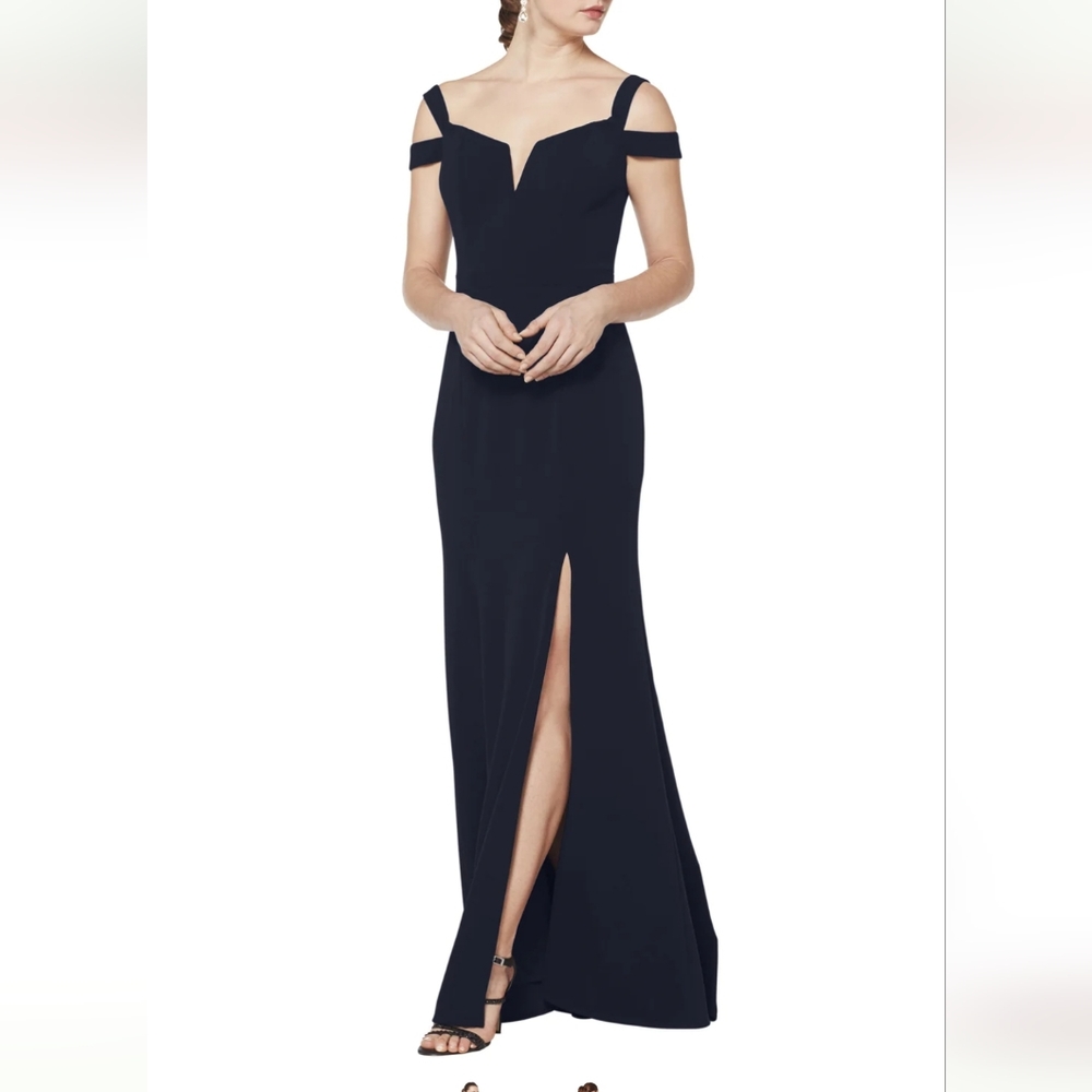 Dark Navy Blue Bill Levkoff Dress